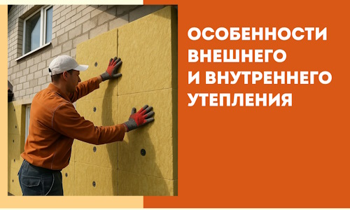 Какие особенности внешнего и внутреннего утепления в чернушке