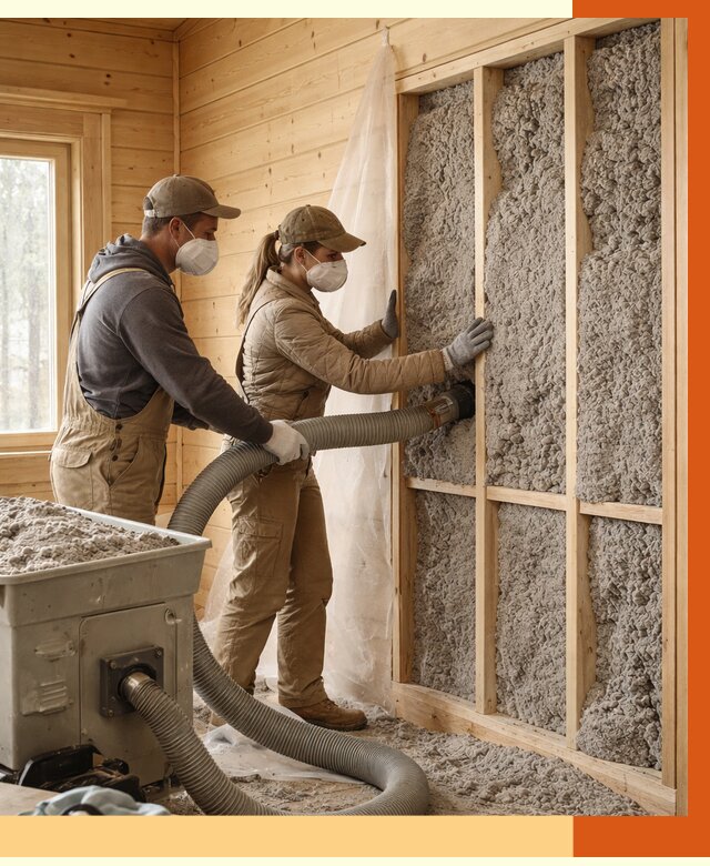 Утепление дачного дома эковатой в чернушке от 1473 руб./м2 — комплексно, ТепломастерЧрш