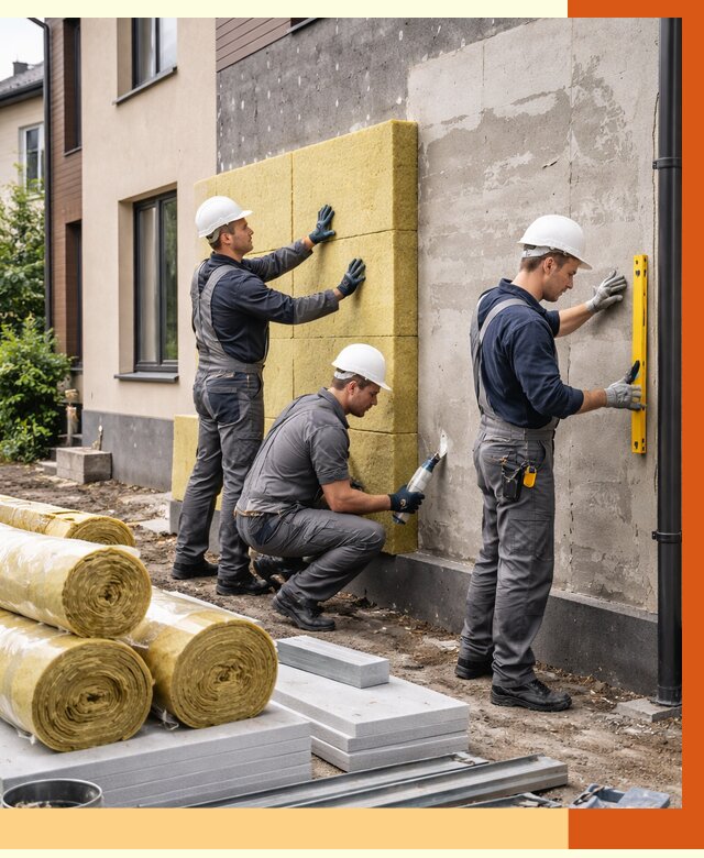 Утепление таунхауса в чернушке от 7312 руб/м2 — комплекс под ключ | ТепломастерЧрш