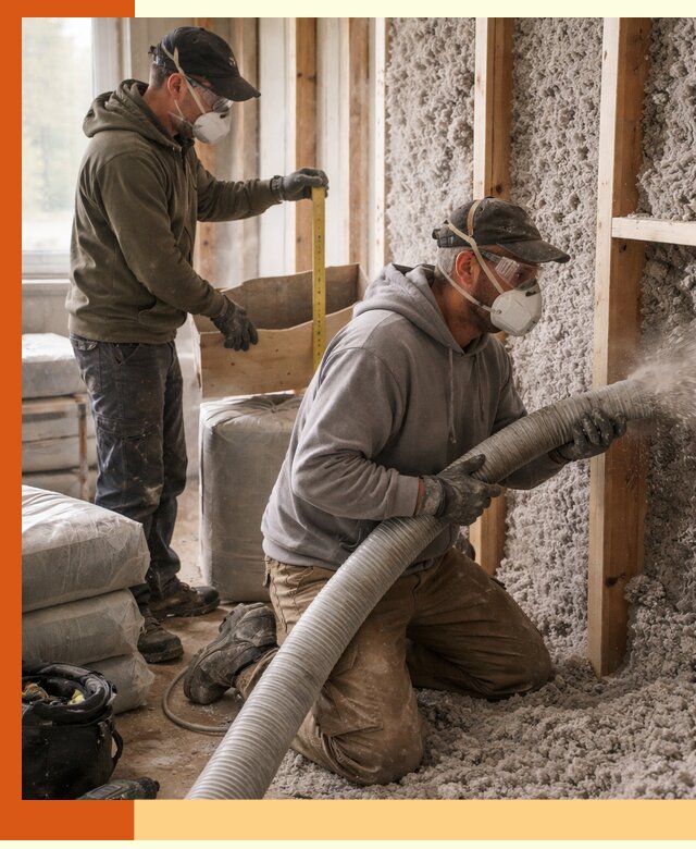 Утепление таунхауса эковатой в чернушке для максимально теплых стен