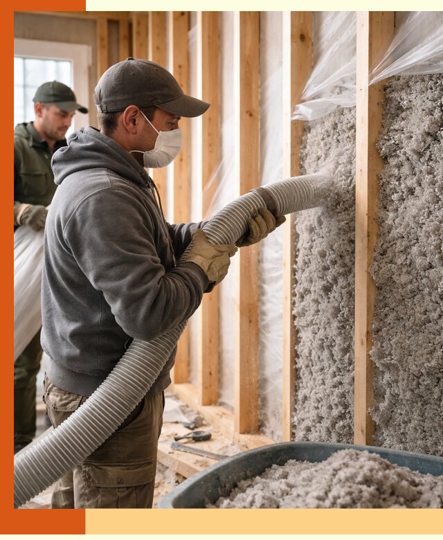 Утепление каркасного дома эковатой в чернушке — качественно и надолго