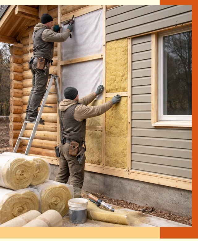 Утепление деревянного дома в чернушке от 6297 руб./м2 — заказать работы | ТепломастерЧрш