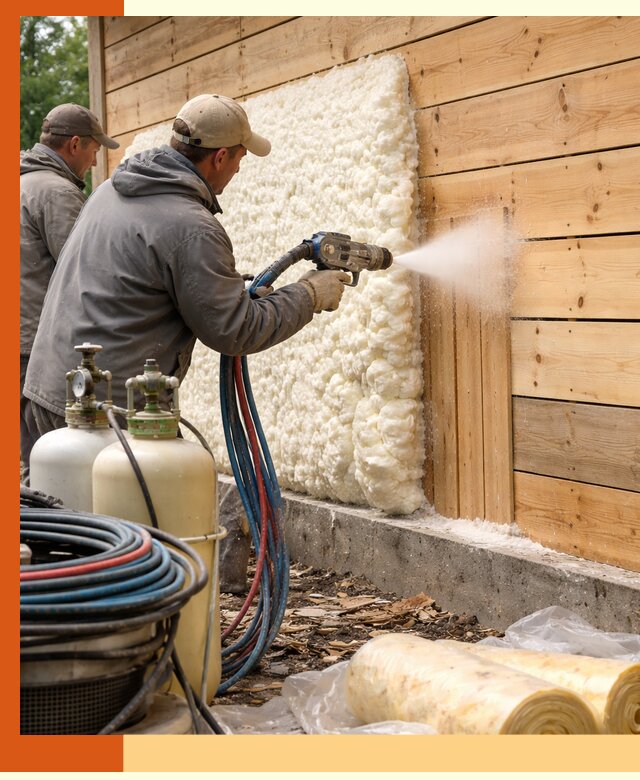 Утепление деревянного дома пенополиуретаном в чернушке