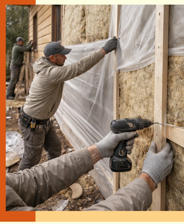 Утепление дома из бруса в чернушке качественно и долговечно