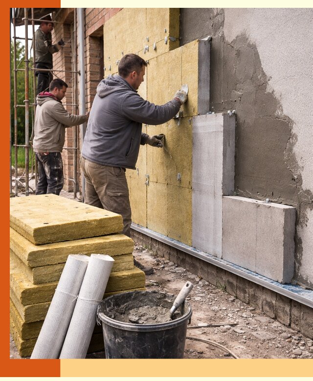 Утепление кирпичного дома под ключ в чернушке