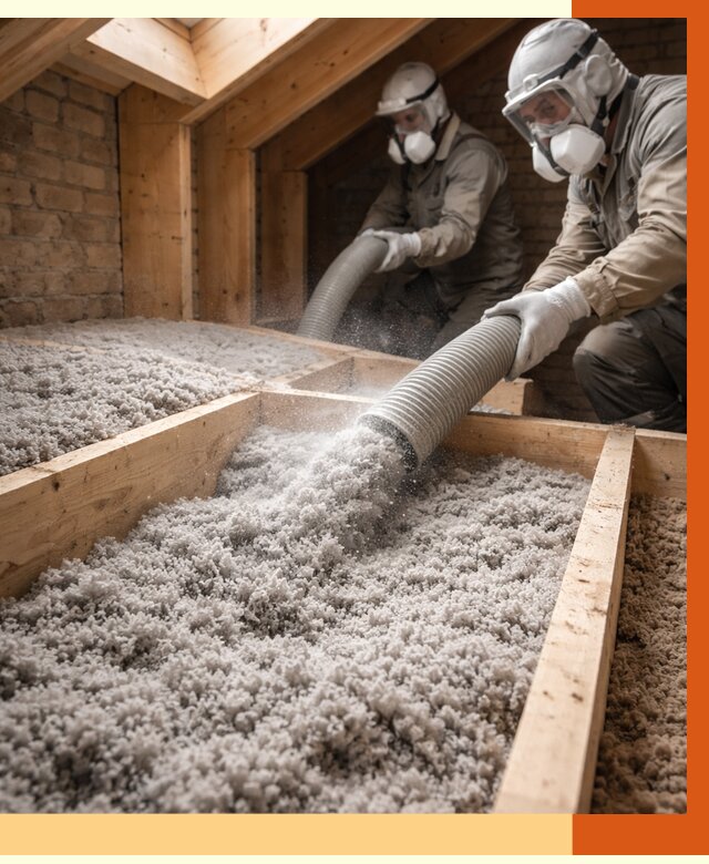 Утепление коттеджа эковатой в чернушке от 2539 руб./м² — комплексная задувка и монтаж | ТепломастерЧрш