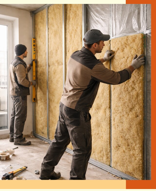 Утепление квартиры изнутри в чернушке от 4418 руб. за м2 | Проф. работы ТепломастерЧрш