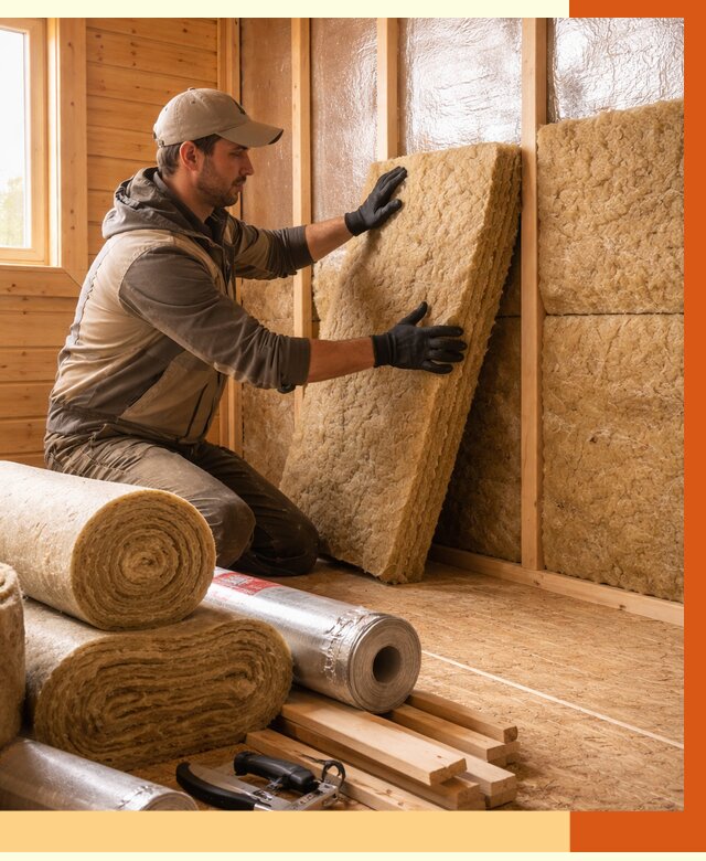 Утепление бани в чернушке под ключ от 4570 руб./м2 — утеплить потолок, пол и стены | ТепломастерЧрш