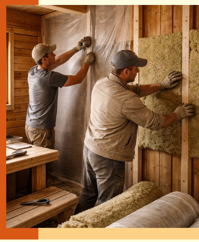 Утепление бани изнутри в чернушке качественно и недорого