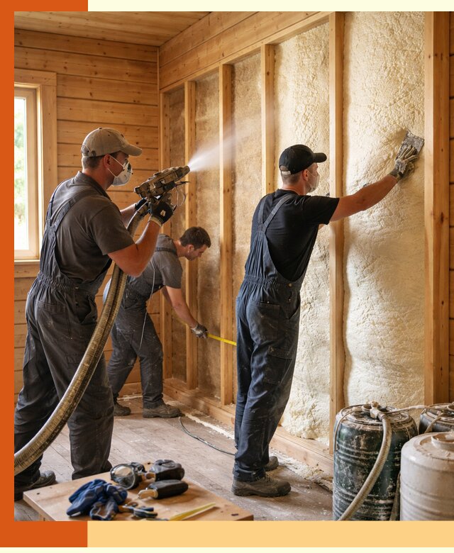 Утепление бани пенополиуретаном (ППУ) в чернушке