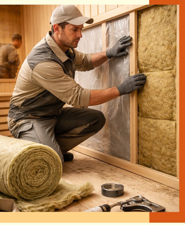 Утепление сауны изнутри в чернушке от 6601 руб. за м2 | ППУ, под ключ — ТепломастерЧрш