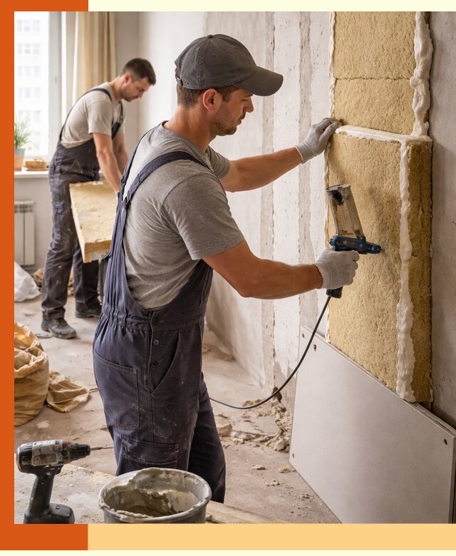 Утепление стен изнутри в чернушке — качественно и эффективно