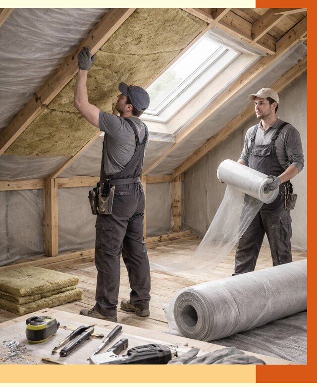 Утепление крыши изнутри мансарды в чернушке от 4266 руб./м² | ТепломастерЧрш