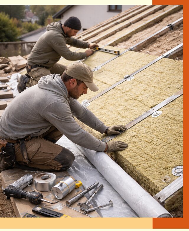 Утепление крыши снаружи в чернушке под ключ от 1219 руб./м2 | ТепломастерЧрш