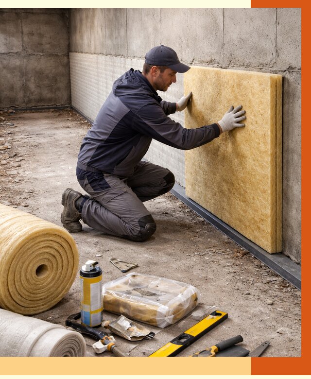 Утепление фундамента изнутри в чернушке от 4266 руб./м2 — работы под ключ | ТепломастерЧрш