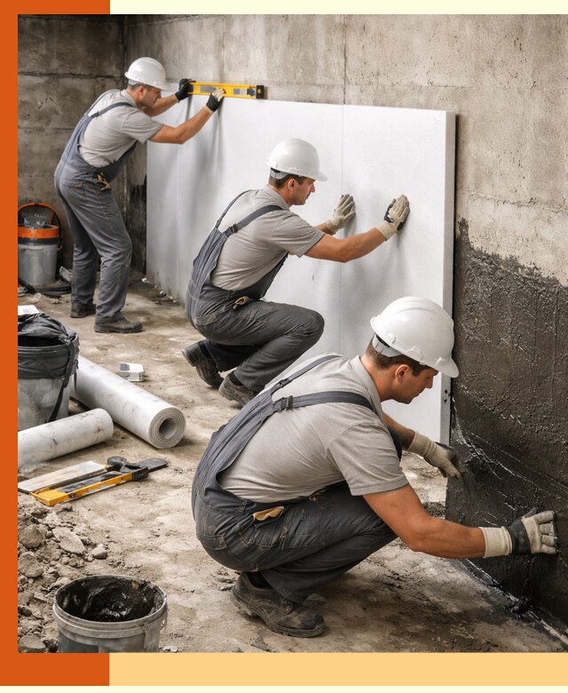 Утепление фундамента изнутри профессионально в чернушке