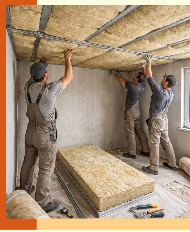 Утепление потолка в чернушке — тепло и без сквозняков