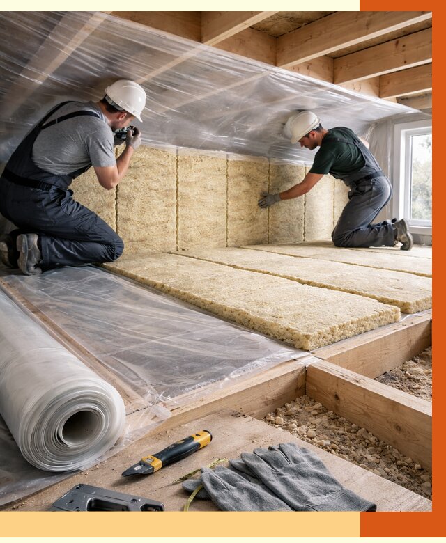 Утепление перекрытий в чернушке от 2894 руб/м2 — утепление межэтажных и чердачных | ТепломастерЧрш