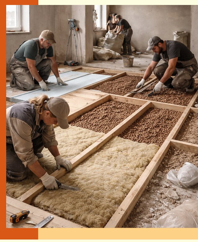 Утепление перекрытий жилых и промышленных зданий в чернушке