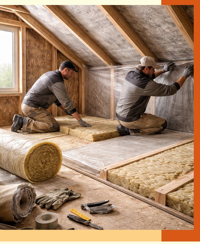 Утепление чердака в чернушке от 7617 руб/м² — теплоизоляция и комплексное утепление под ключ | ТепломастерЧрш