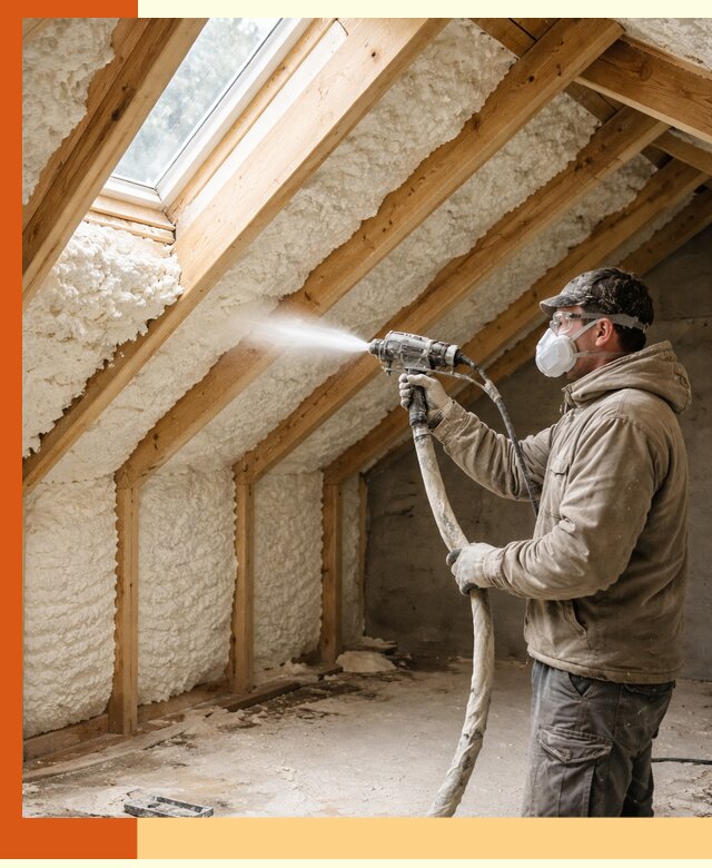 Утепление мансарды ППУ в чернушке быстро и надежно