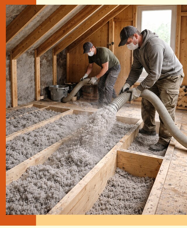 Утепление мансарды эковатой в чернушке с гарантией качества