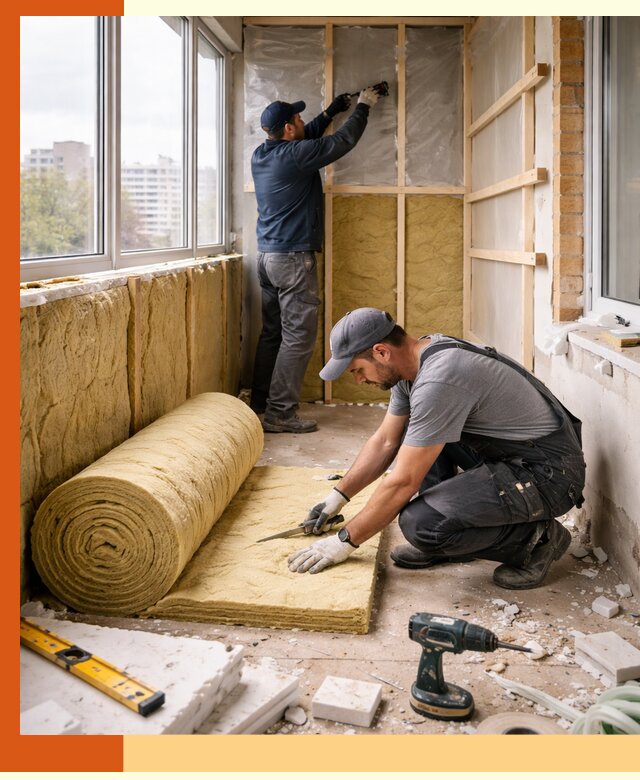 Утепление балкона под ключ в Чернушке качественно и быстро