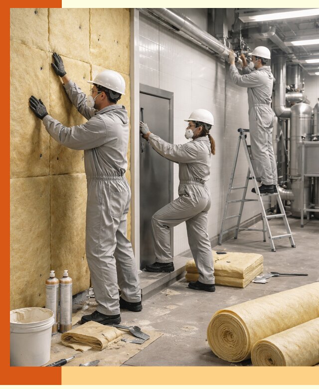 Утепление пищевого цеха под ключ в чернушке