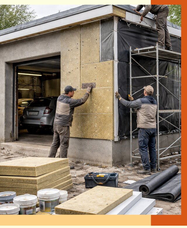 Утепление автосервиса в чернушке ппу, пеноизоляция, от 14726 руб/м2 — ТепломастерЧрш