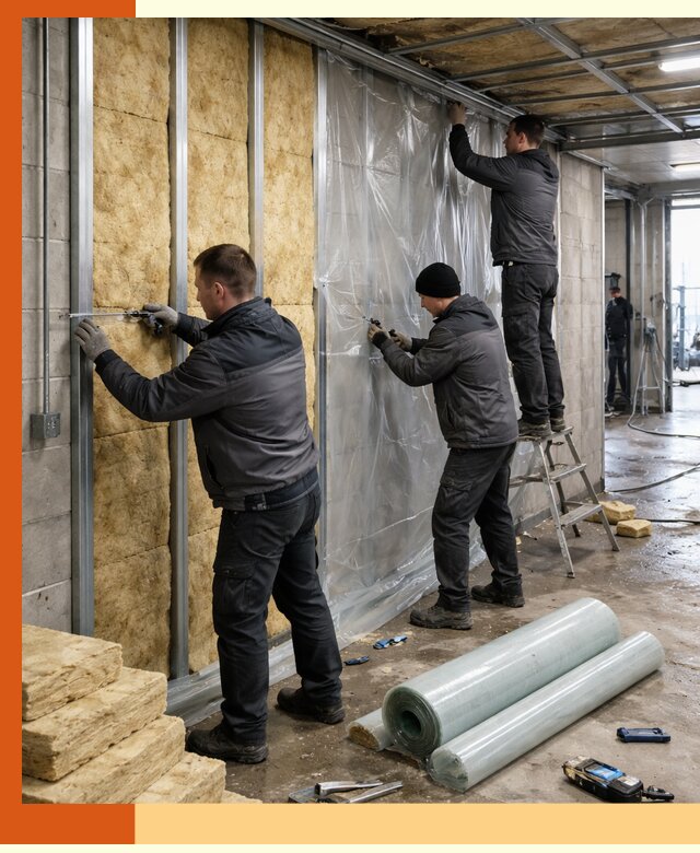 Профессиональное утепление автомойки в чернушке для любого типа помещений