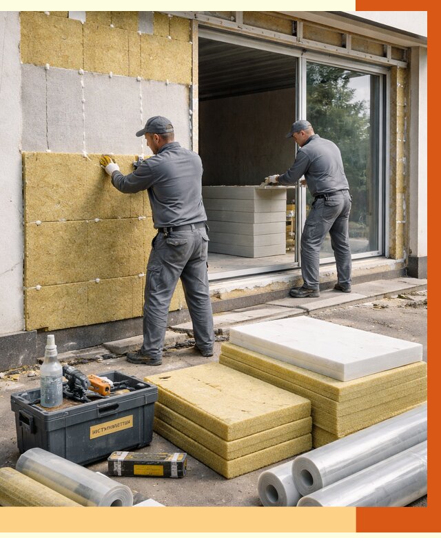 Утепление торгового павильона в чернушке от 14726 руб./м² под ключ | ТепломастерЧрш