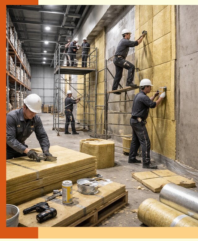 Утепление логистического центра в чернушке качественно и экономично