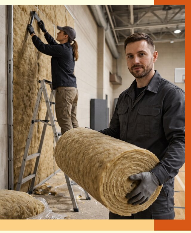 Утепление спортзала в чернушке от 7617 руб/м2 — комплексное утепление под ключ | ТепломастерЧрш