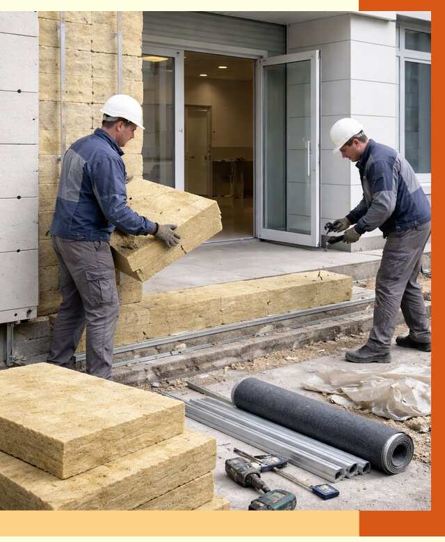 Утепление медицинского центра в чернушке под ключ от 12695 руб./м² | ТепломастерЧрш