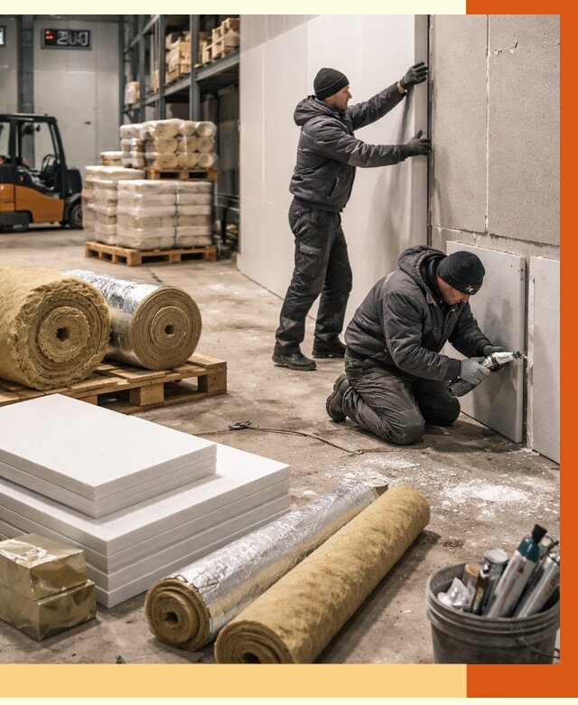 Утепление холодного склада в чернушке от 8633 руб/м2 — комплексное под ключ | ТепломастерЧрш