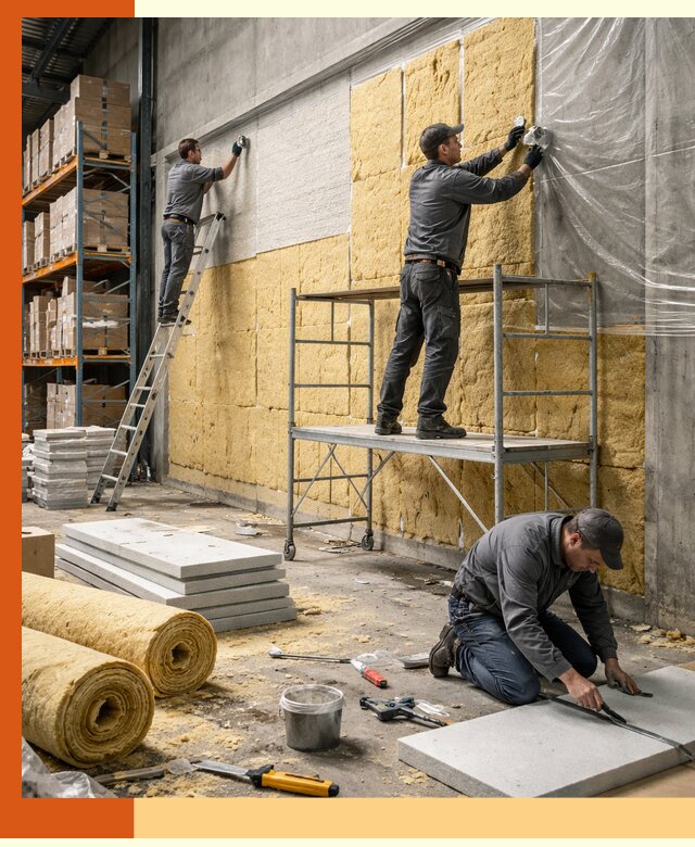 Утепление холодного склада под ключ в чернушке