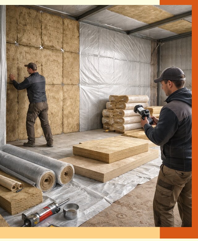 Утепление теплого склада в чернушке под ключ от 11679 руб/м² | ТепломастерЧрш