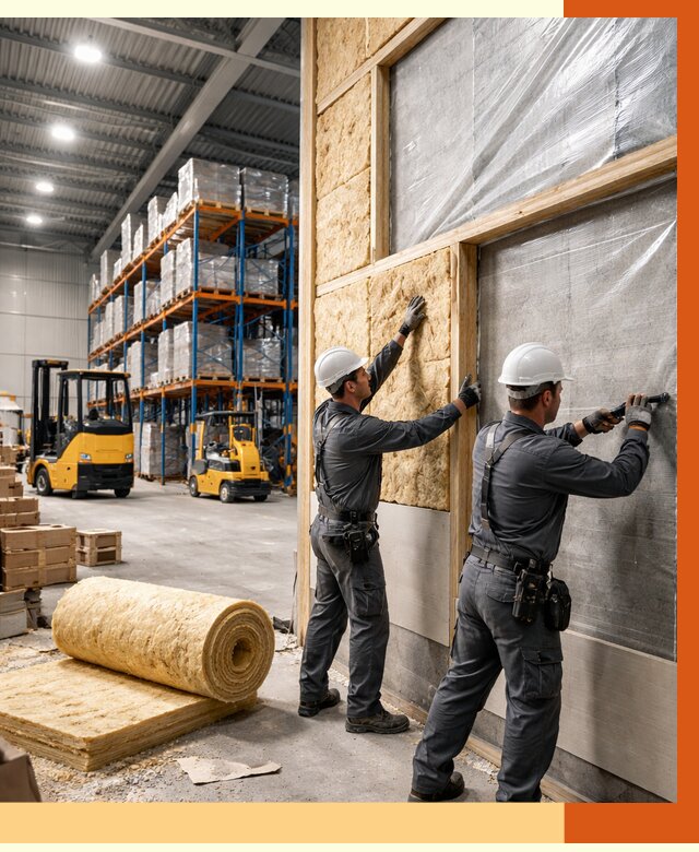 Утепление склада с техникой в чернушке от 4266 руб./м2 — комплексно под ключ | ТепломастерЧрш