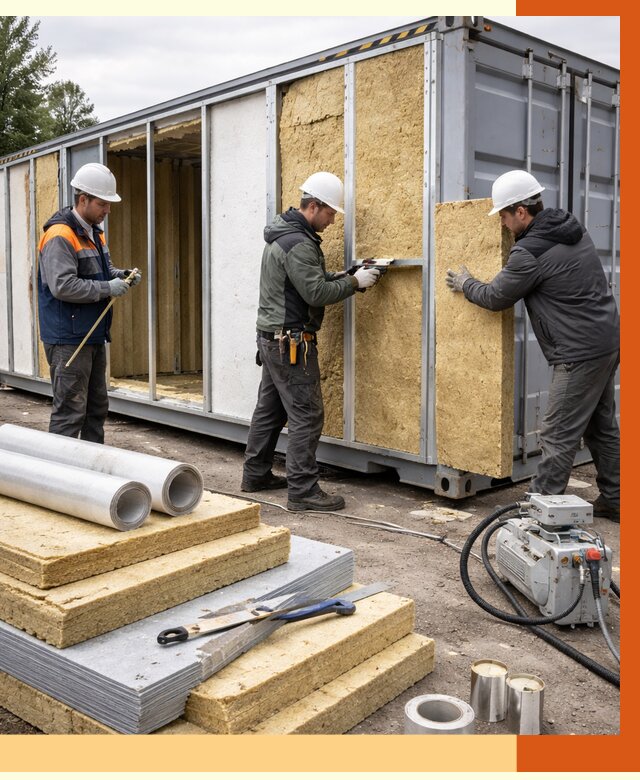 Утепление морского контейнера в чернушке от 3809 руб. под ключ | ТепломастерЧрш