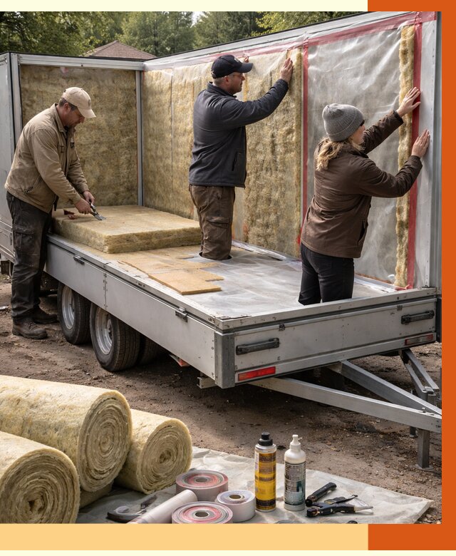 Утепление прицепа в чернушке под ключ от 12695 руб. — комплекс от ТепломастерЧрш