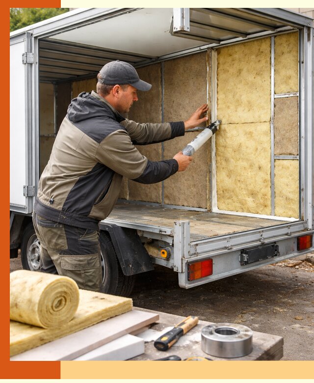 Профессиональное утепление прицепа в чернушке для любых условий