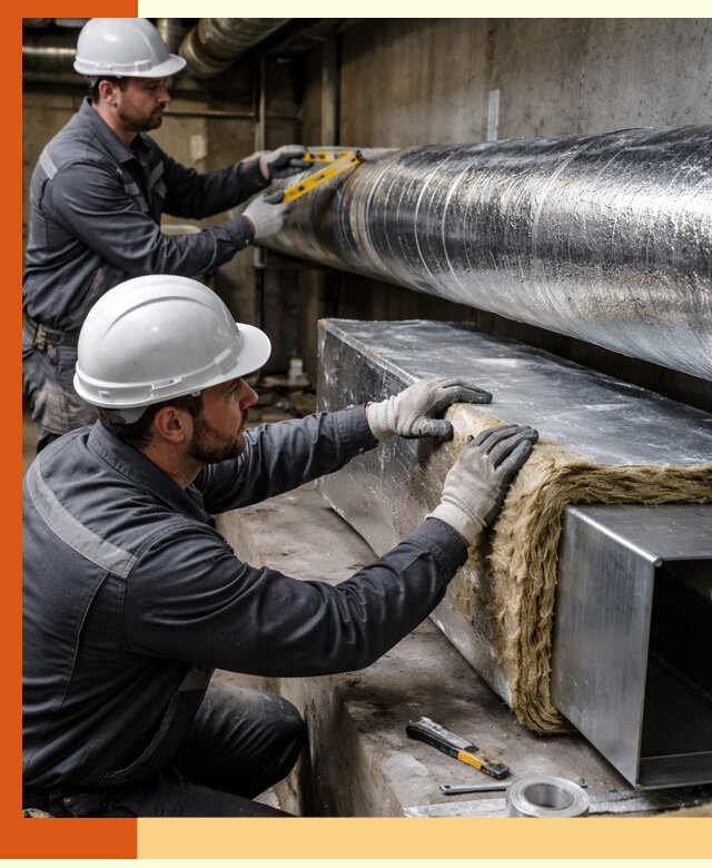 Профессиональное утепление воздуховодов и теплоизоляция в чернушке