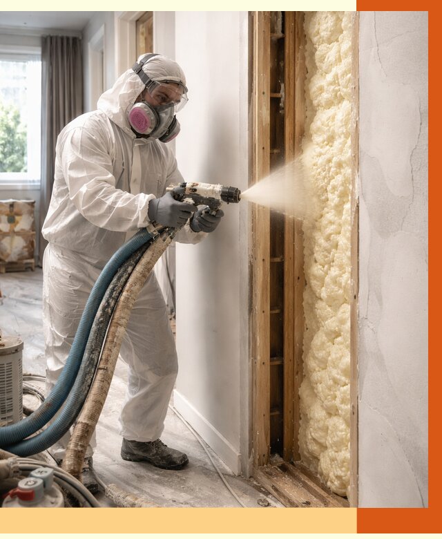 Межстеновое утепление ППУ в чернушке от 2793 руб/м2 — межстенное утепление под ключ | ТепломастерЧрш