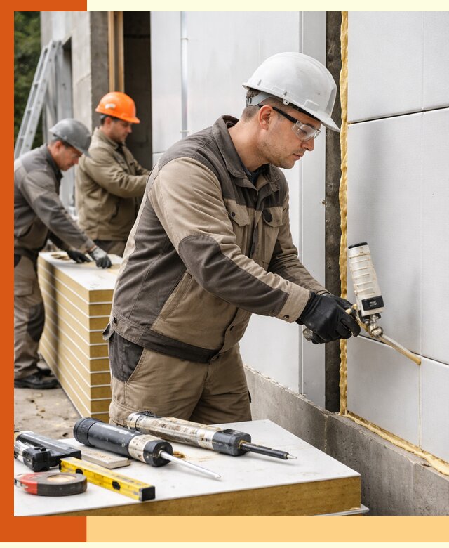 Утепление сэндвич-панелей пенополиуретаном в чернушке
