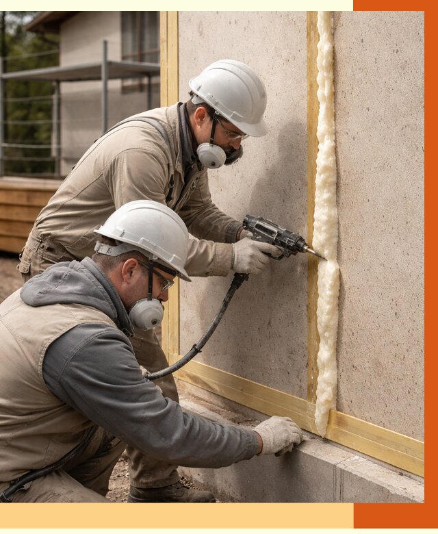 Утепление сип панелей ППУ в чернушке от 4875 руб. под ключ | ТепломастерЧрш