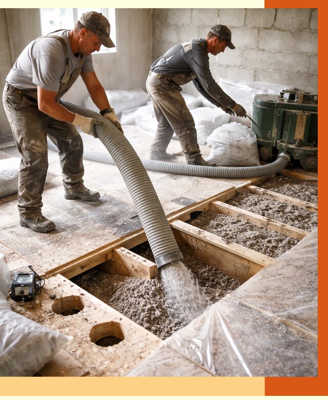 Заполнение пустот перекрытий в чернушке от 4570 руб. под ключ | ТепломастерЧрш