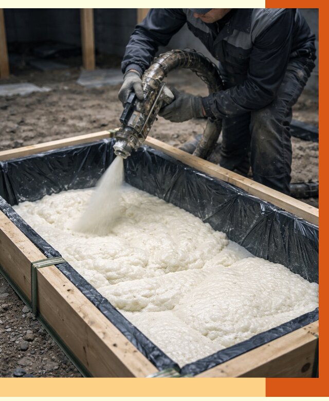 Заливка ППУ в формы в чернушке от 2539 руб. — утепление форм под ключ | ТепломастерЧрш