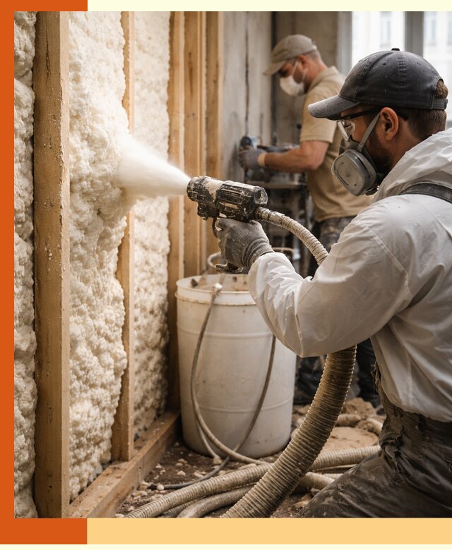 Утепление пеноизолом жилых и коммерческих объектов в чернушке