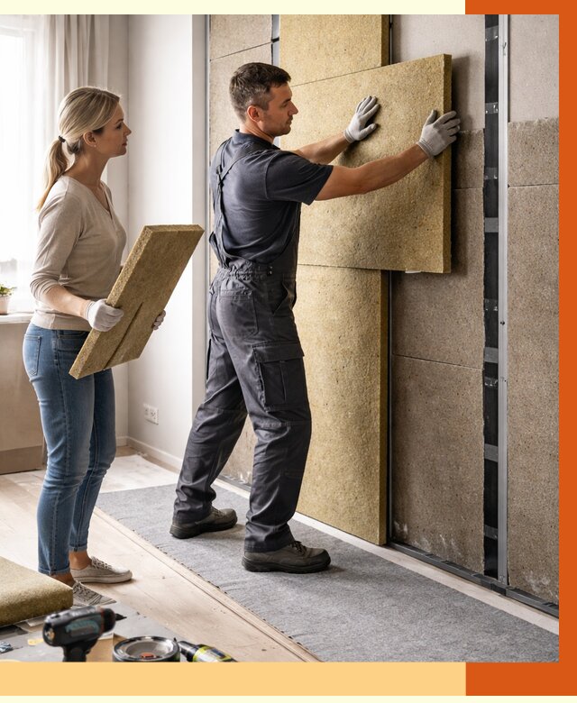 Профессиональная шумоизоляция квартиры в чернушке от 7617 руб. за м2 | ТепломастерЧрш