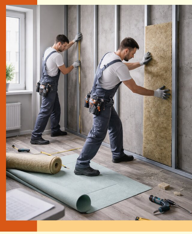 Шумоизоляция квартиры под ключ в чернушке — профессионально и гарантированно